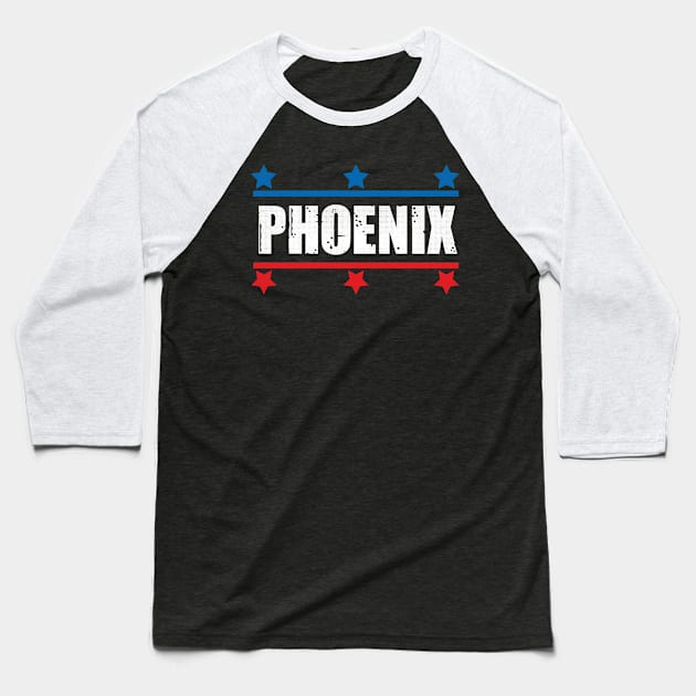 Phoenix, Arizona - AZ US Army Style Baseball T-Shirt by thepatriotshop